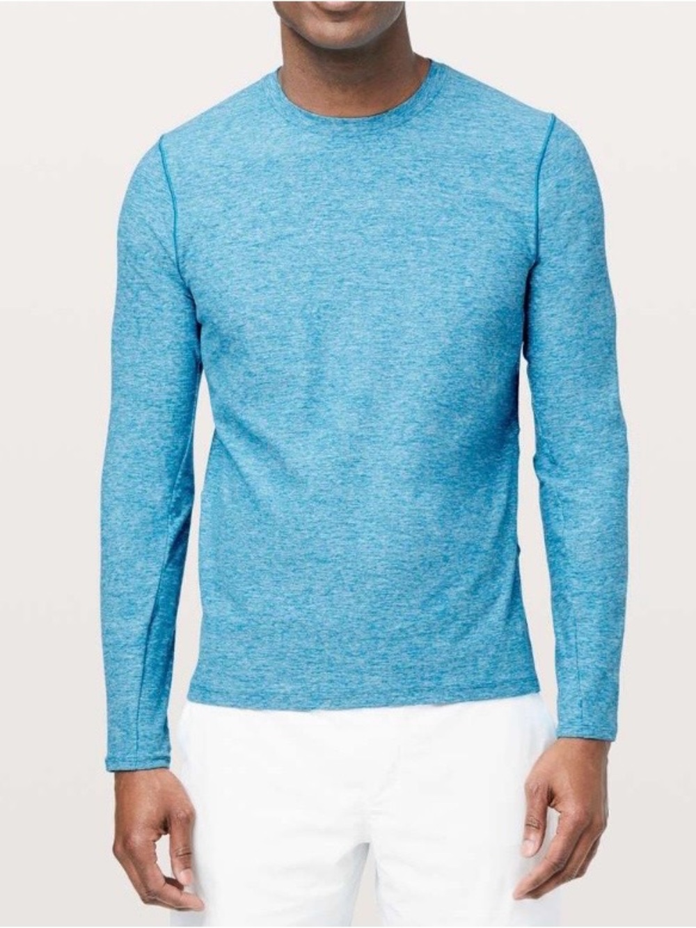 Lululemon Surge Warm Long Sleeve Shirt Crew Blue